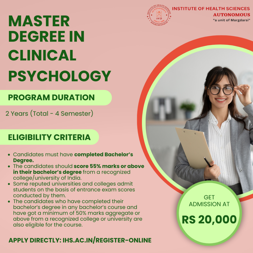 Master's degree in Clinical Psychology