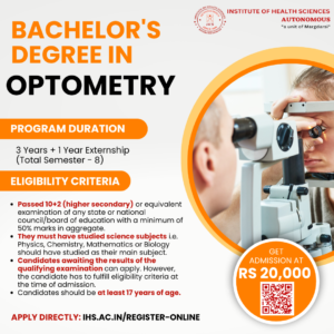 Optometry course details